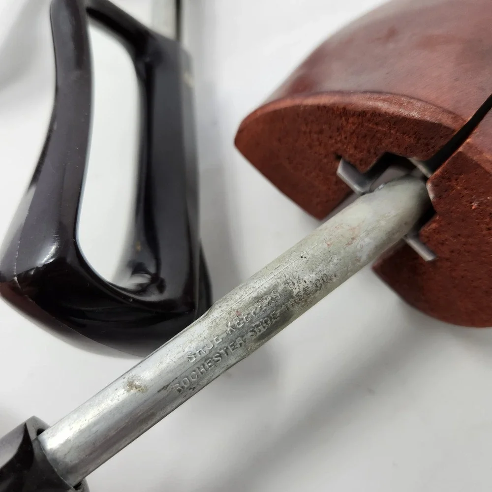 Rochester Shoe Tree Co Travel Tree‎ Vintage Wood Metal Adjustable 2 Pairs Set
